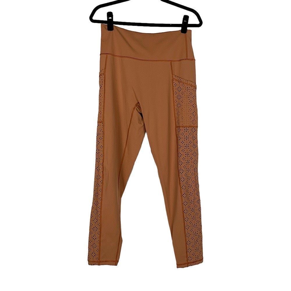 Aerie High Rise‎ Orange Leggings With Pockets - Women’s XL